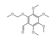 2-Methoxymethyloxy-3,4,5,6-tetramethoxybenzaldehyde Structure
