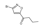 1-(3-bromoisoxazol-5-yl)butan-1-one Structure