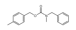 p-Methylbenzyl Benzylmethylaminoformate结构式