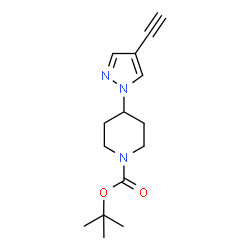 1-Boc-4-(4-ethynyl-1-pyrazolyl)piperidine Structure