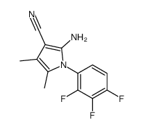 2-Amino-4,5-dimethyl-1-(2,3,4-trifluorophenyl)-1H-pyrrole-3-carbo nitrile Structure