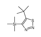 (5-tert-butylthiadiazol-4-yl)-trimethylsilane结构式