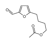 4-(5-formylfuran-2-yl)butyl acetate结构式