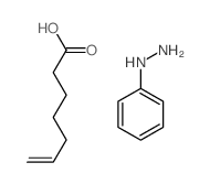 hept-6-enoic acid; phenylhydrazine Structure