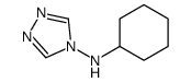 N-cyclohexyl-1,2,4-triazol-4-amine结构式