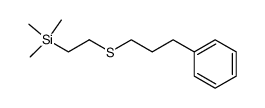 3-phenylpropyl 2-(trimethylsilyl)ethyl sulfide结构式