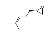 (R)-2-(4-methylpent-3-en-1-yl)oxirane结构式