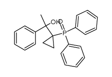 (1-(1-hydroxy-1-phenylethyl)cyclopropyl)diphenylphosphine oxide结构式