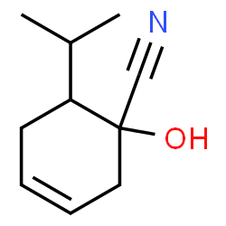 3-Cyclohexene-1-carbonitrile,1-hydroxy-6-(1-methylethyl)-(9CI) Structure