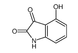 4-Hydroxy-1H-indole-2,3-dione结构式