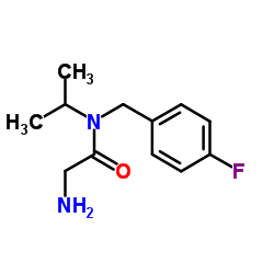 N-(4-Fluorobenzyl)-N-isopropylglycinamide Structure