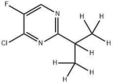 4-Chloro-5-fluoro-2-(iso-propyl-d7)-pyrimidine structure