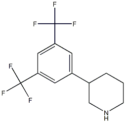 3-(3,5-bis(trifluoroMethyl)phenyl)piperidine结构式
