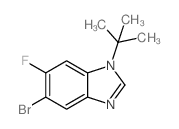 5-Bromo-1-(tert-butyl)-6-fluoro-1H-benzo[d]imidazole Structure