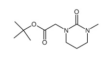 tert-butyl (3-methyl-2-oxotetrahydropyrimidin-1(2H)-yl)acetate结构式