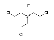 tris-(2-chloro-ethyl)-sulfonium , iodide Structure