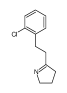 5-[2-(2-chlorophenyl)ethyl]-3,4-dihydro-2H-pyrrole结构式