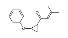 3-methyl-1-oxo-2-butenyl 2-phenoxycyclopropyl ketone Structure