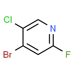 4-溴-5-氯-2-氟吡啶结构式