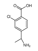 4-[(1R)-1-Aminoethyl]-2-chlorobenzoic acid Structure