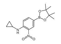 N-Cyclopropyl-2-nitro-4-(4,4,5,5-tetramethyl-1,3,2-dioxaborolan-2-yl)aniline picture