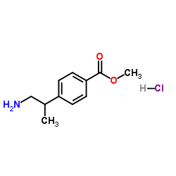 Methyl 4-(1-amino-2-propanyl)benzoate hydrochloride (1:1) Structure