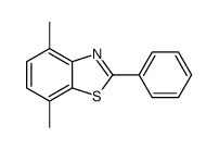 4,7-dimethyl-2-phenyl-1,3-benzothiazole结构式