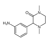 3-(3-aminophenyl)-1,4-dimethylpiperazin-2-one结构式