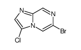 6-Bromo-3-chloro-imidazo[1,2-a]pyrazine Structure