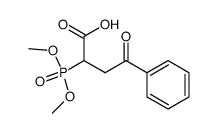 2-(dimethoxyphosphoryl)-4-oxo-4-phenylbutanoic acid Structure