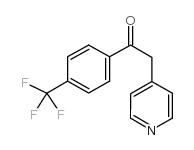 2-吡啶-4-基-1-(4-三氟甲基苯基)-乙酮结构式