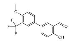 2-hydroxy-5-[4-methoxy-3-(trifluoromethyl)phenyl]benzaldehyde结构式