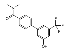 4-[3-hydroxy-5-(trifluoromethyl)phenyl]-N,N-dimethylbenzamide结构式