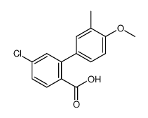4-chloro-2-(4-methoxy-3-methylphenyl)benzoic acid结构式