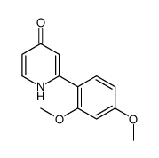2-(2,4-dimethoxyphenyl)-1H-pyridin-4-one Structure