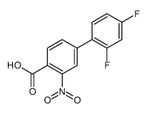 4-(2,4-difluorophenyl)-2-nitrobenzoic acid结构式