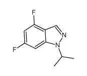 4,6-difluoro-1-isopropy-1H-indazole结构式
