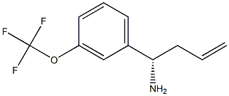 (1S)-1-[3-(TRIFLUOROMETHOXY)PHENYL]BUT-3-ENYLAMINE Structure