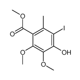 methyl 4-hydroxy-5-iodo-2,3-dimethoxy-6-methylbenzoate结构式