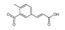 3-nitro-4-methyl-trans-cinnamic acid structure