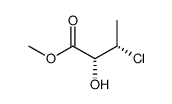 (2R,3S)-3-Chloro-2-hydroxy-butyric acid methyl ester Structure