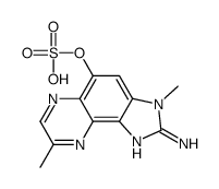 (2-amino-3,8-dimethylimidazo[4,5-f]quinoxalin-5-yl) hydrogen sulfate Structure