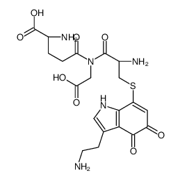 S-[3-(2-Aminoethyl)-4,5-dioxo-4,5-dihydro-1H-indol-7-yl]-L-cystei nyl-N-L-γ-glutamylglycine Structure