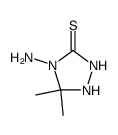 1,2,4-Triazolidine-3-thione,4-amino-5,5-dimethyl-(9CI)结构式