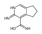 3-Amino-6,7-dihydro-5H-cyclopenta[c]pyridine-4-carboxamide结构式