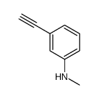 3-乙炔基-N-甲基苯胺结构式