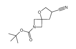 7-氰基-5-氧杂-2-氮杂螺[3.4]辛烷-2-羧酸叔丁基酯结构式