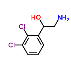 2-amino-1-(2,3-dichlorophenyl)ethan-1-ol结构式