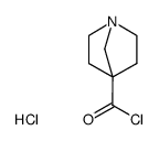 1-azabicyclo[2.2.1]heptane-4-carbonyl chloride hydrochloride Structure