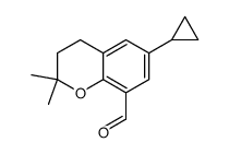 6-cyclopropyl-2,2-dimethyl-3,4-dihydro-2H-chromene-8-carbaldehyde Structure